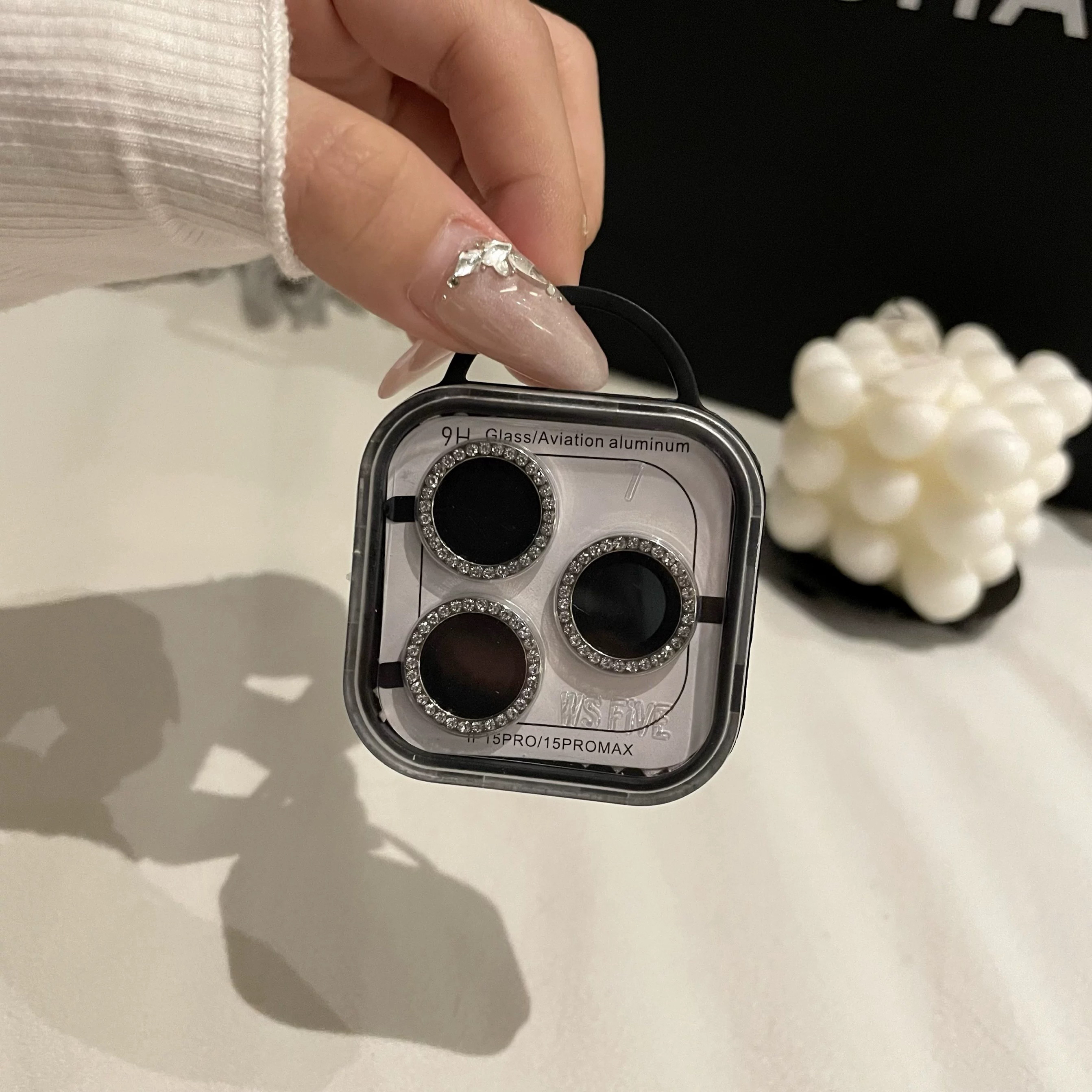 【新款苹果镜头膜】iPhone16ProMax镶钻炫彩适用于苹果17pro壳子