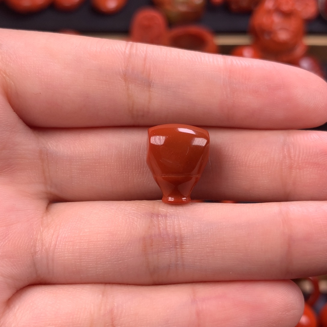 未镶嵌三通11.7mm南红玛瑙