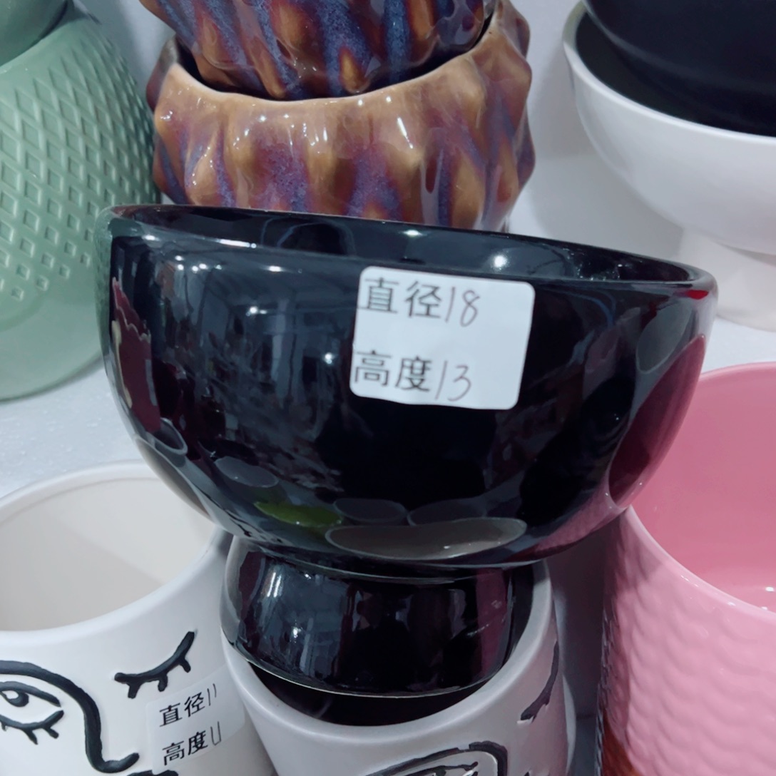 有孔，陶瓷花盆满10米包邮发货