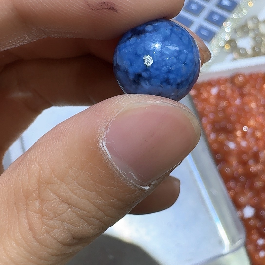 水晶打孔不退换未镶嵌