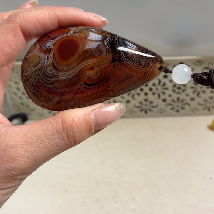 玛瑙/玉髓未镶嵌吊坠(不含链)