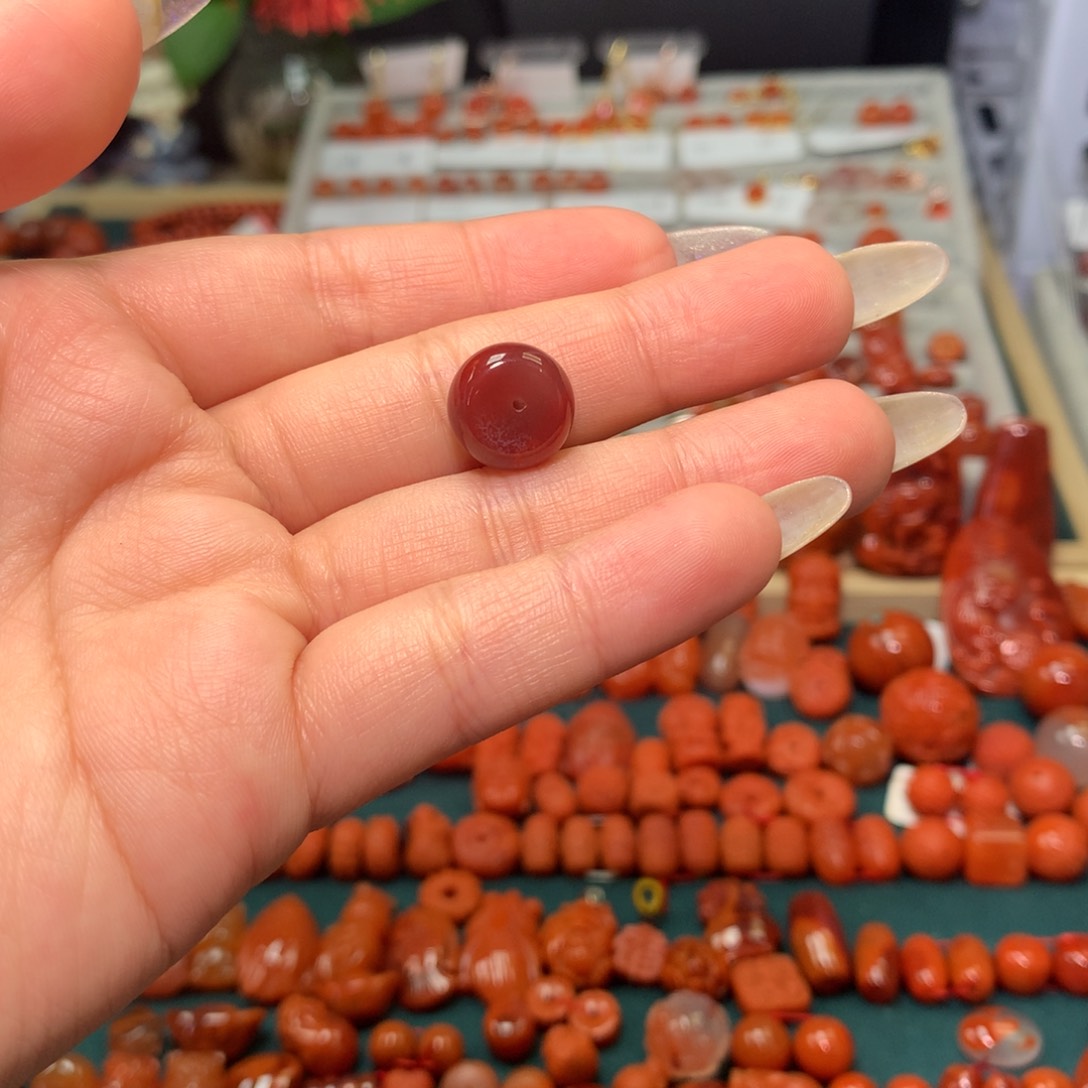 【闪购商品】南红玛瑙墩子未镶嵌