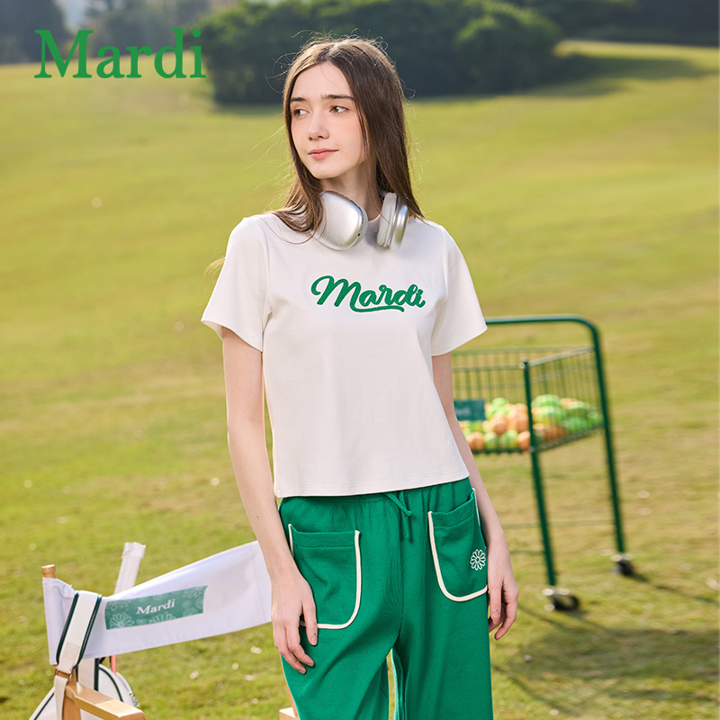 Mardi夏季潮流时尚休闲百搭短袖宽松圆领T恤MTX2522256