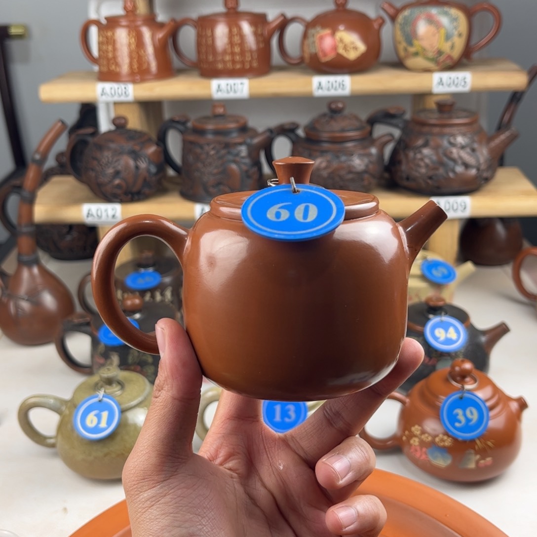 壶230cc 建水紫陶全手工制作，老匠人传承手艺