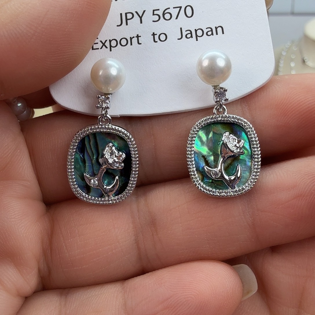 未镶嵌淡水珍珠耳饰89