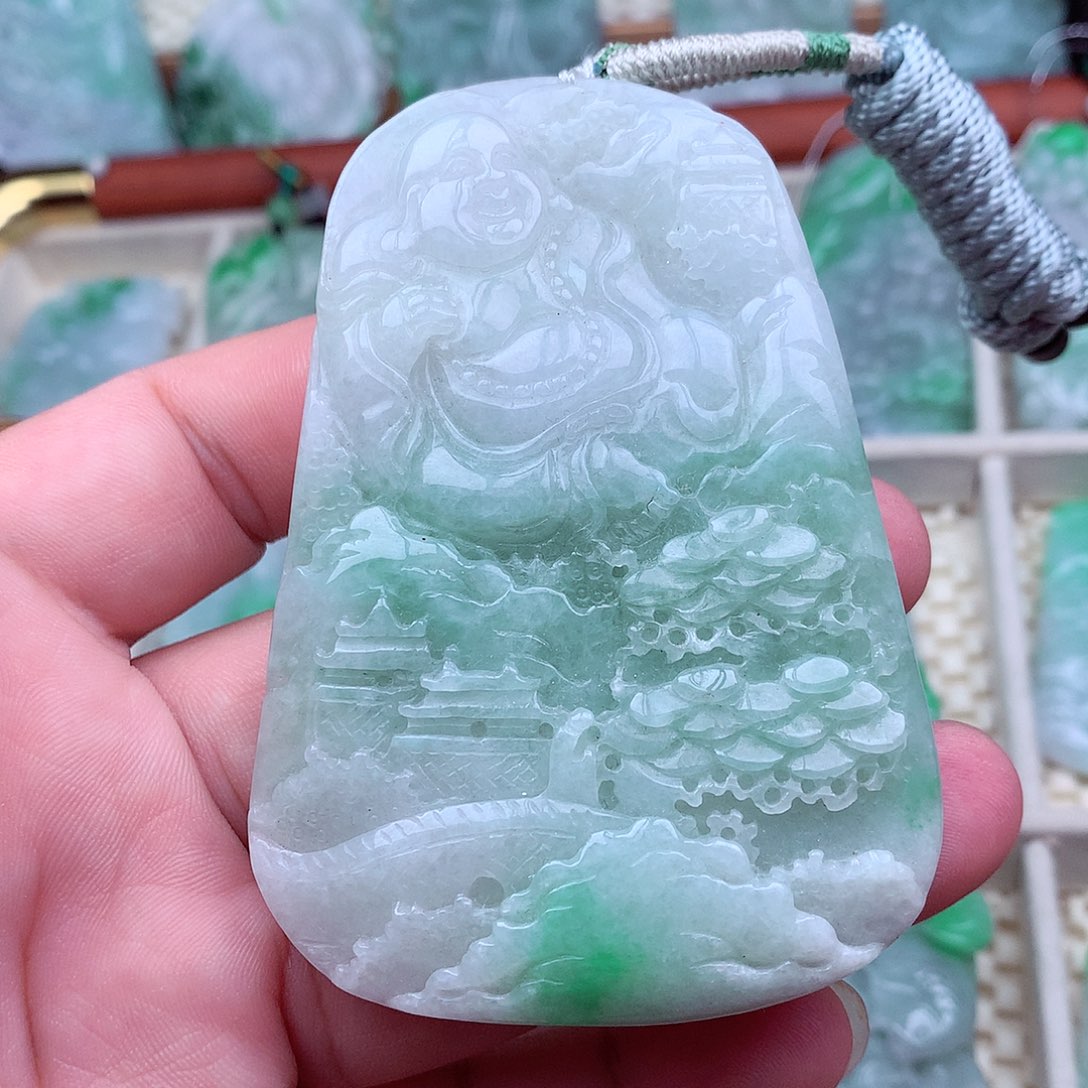 翡翠未镶嵌吊坠(不含链)