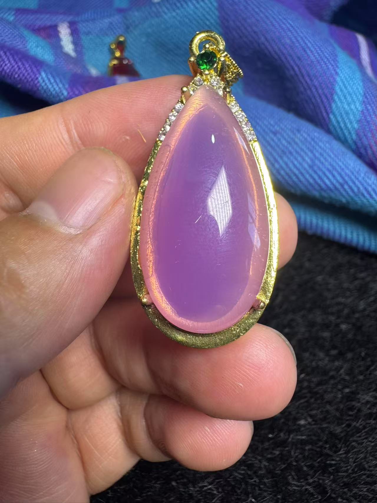 CT22 紫罗兰 金面 吊坠