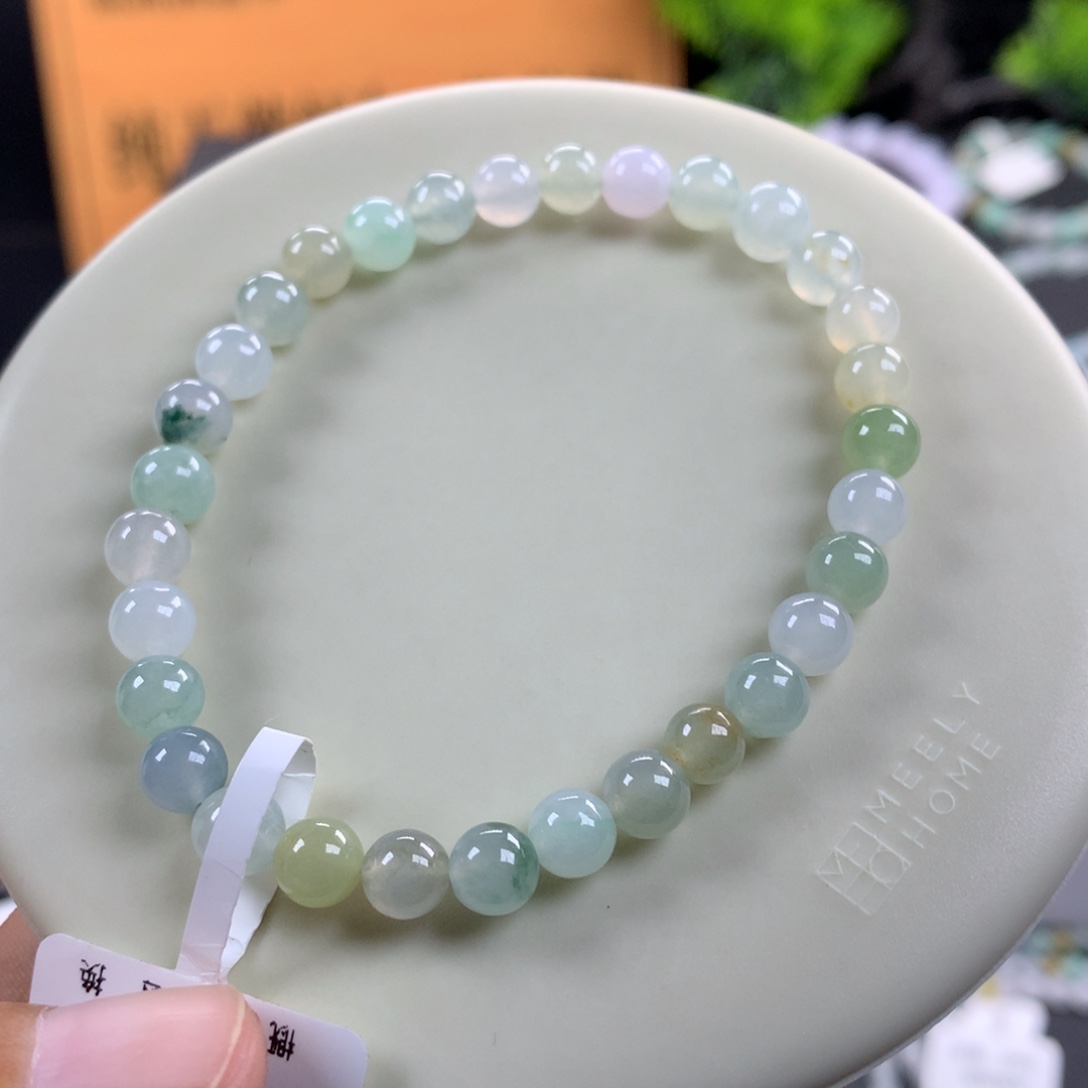 翡翠未镶嵌手链卡6