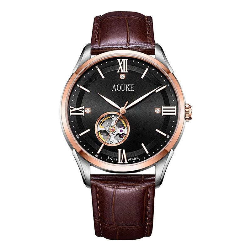 【黎莎专属】AOUKE/奥刻慧眼系列罗马设计全自动机械男士手表kk7750