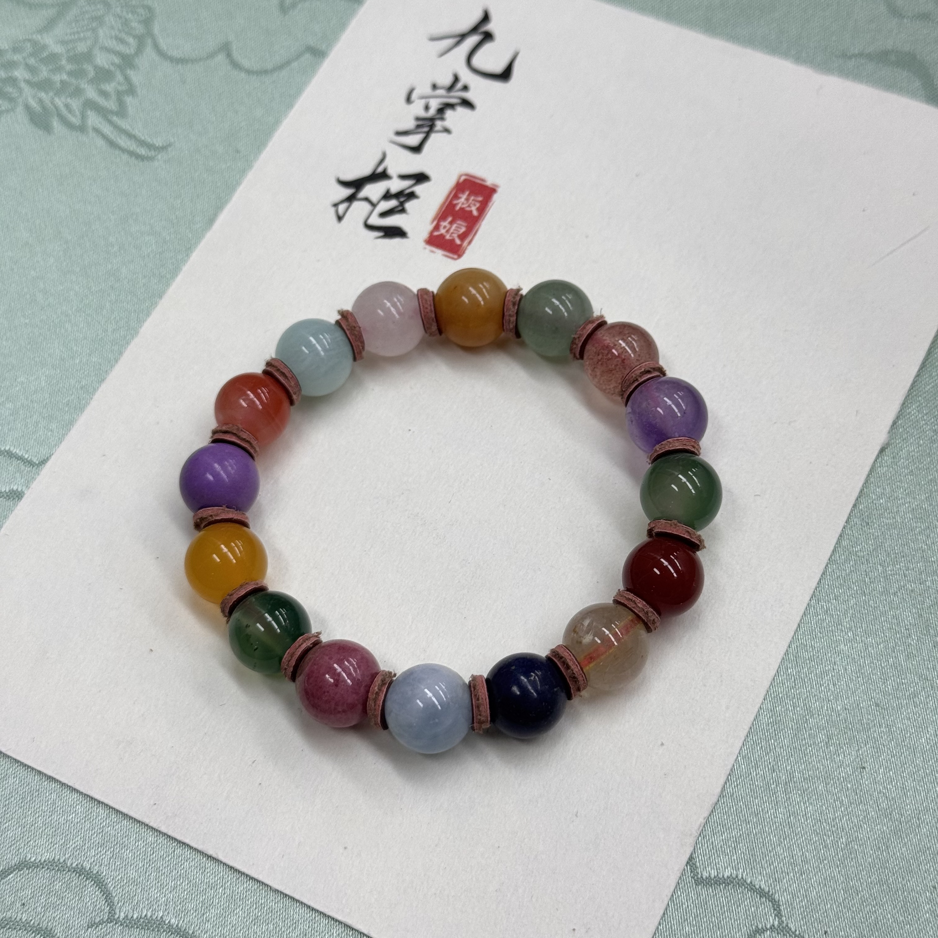 天然多宝玛瑙手串简约百搭-多样性发其一