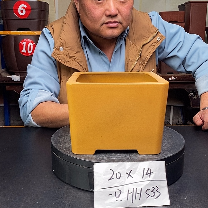 紫砂花盆货号一只HH533