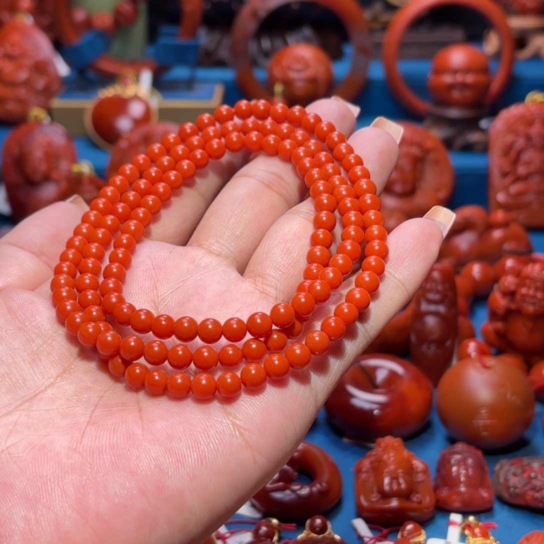 未镶嵌雕刻南红玛瑙