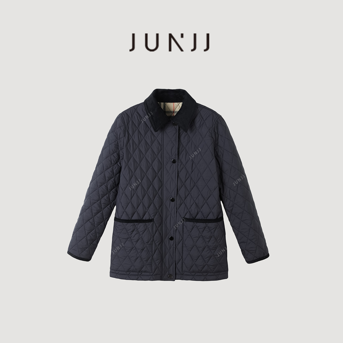 杰瑞【皇后大道】秋冬新品绗缝谷仓棉服夹克休闲百搭保暖棉衣外套