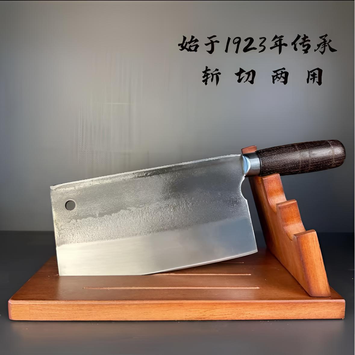 琰诚手工锻打轴承钢家用斩切二合一厨房切片商用厨师烧腊