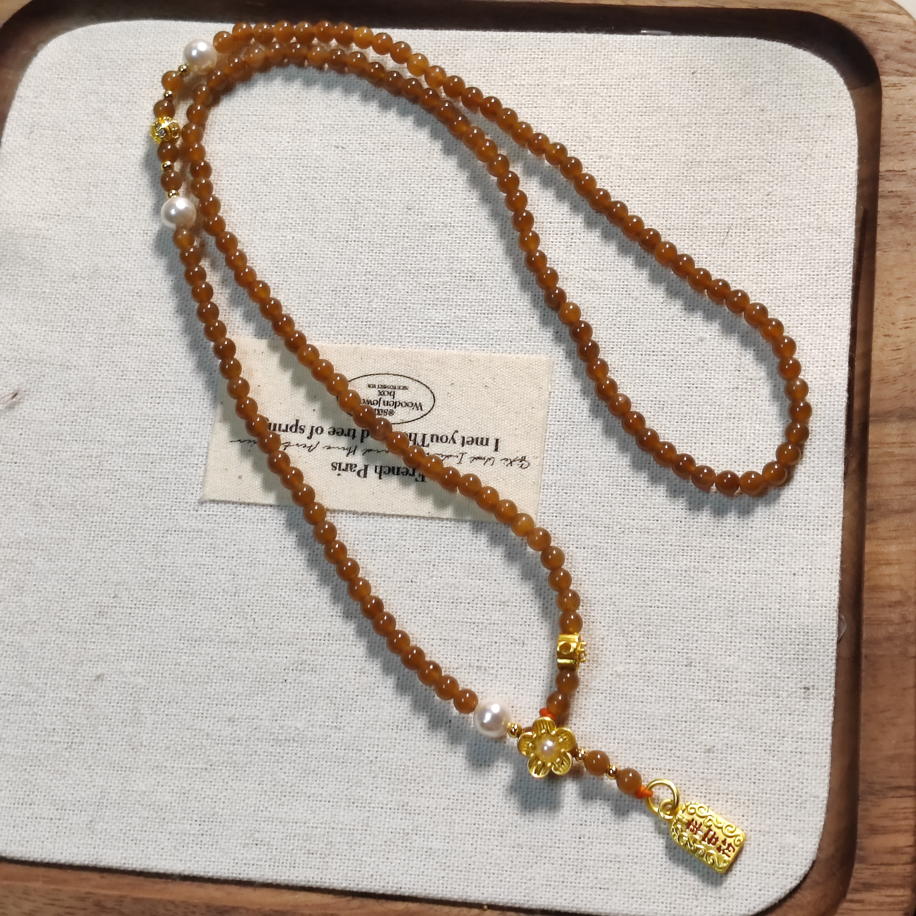 和田玉糖料项链小米珠万能链