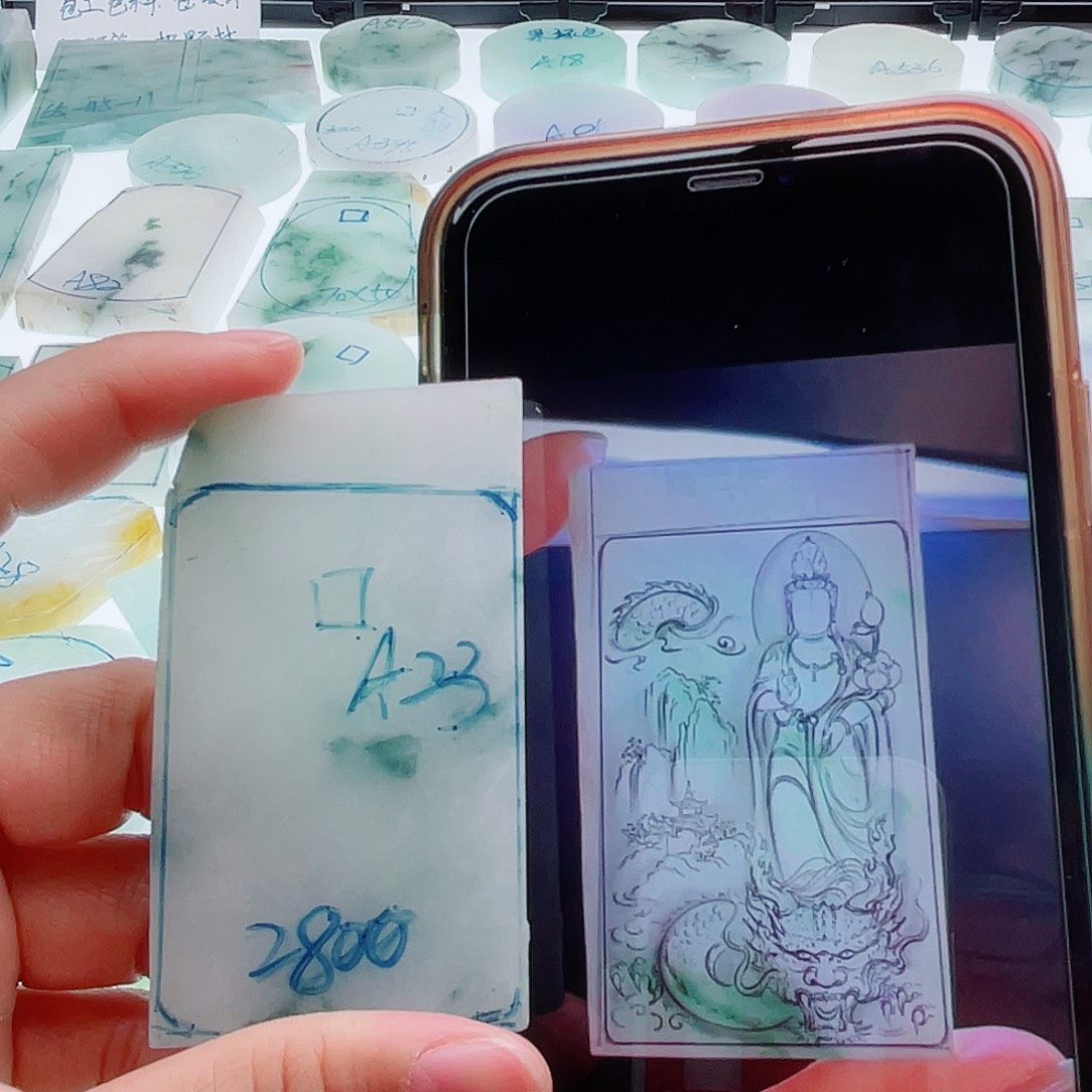 定制翡翠未镶嵌天然缅甸翡翠A货