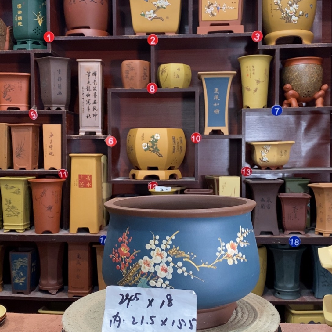 紫砂艺术紫砂花盆