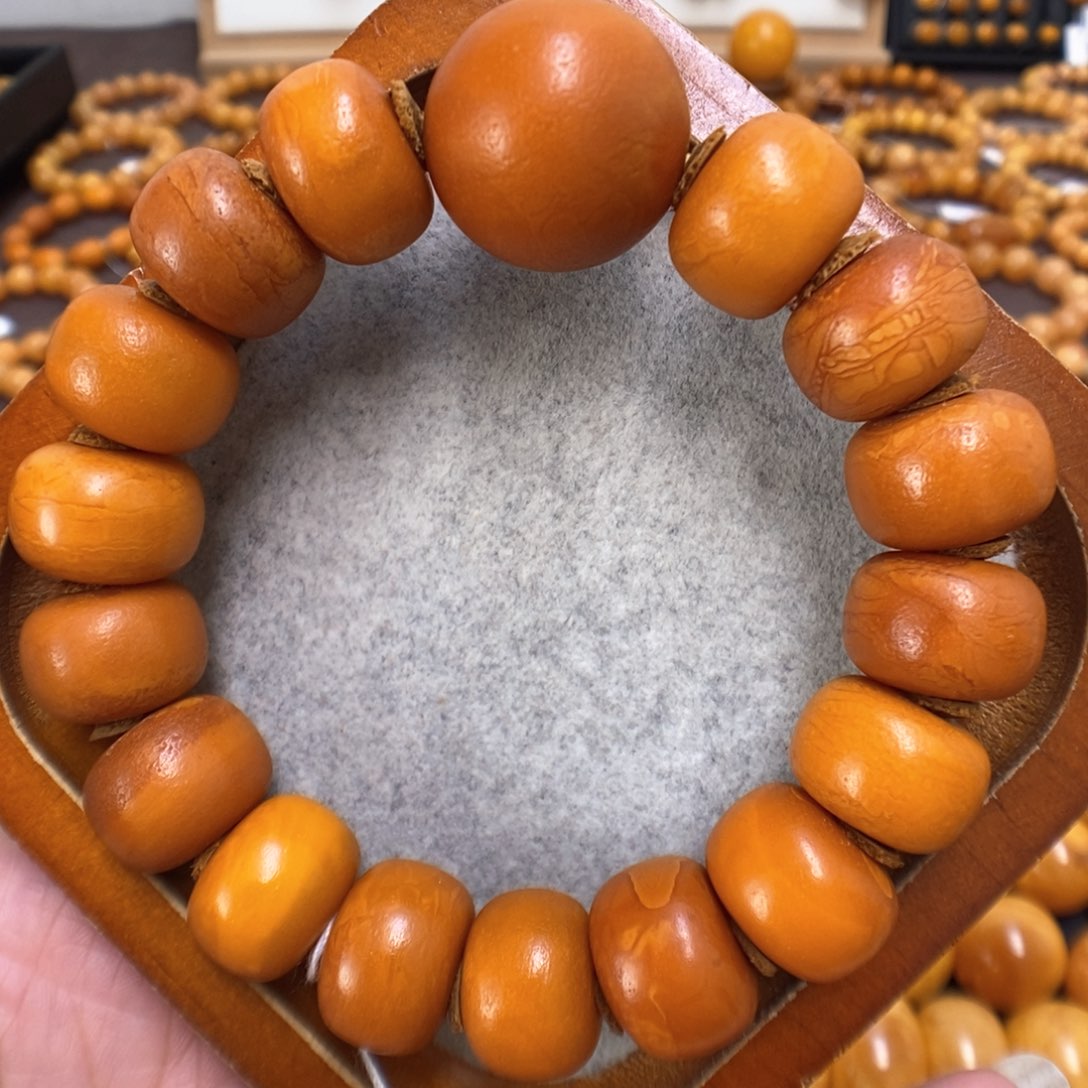 蜜蜡手串未镶嵌蜜蜡