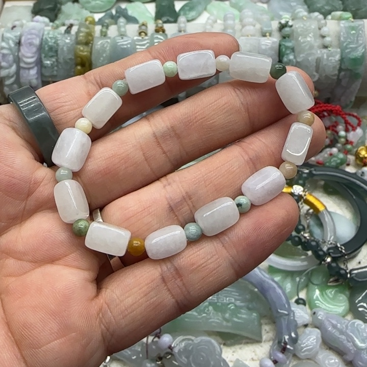 翡翠未镶嵌手链手串