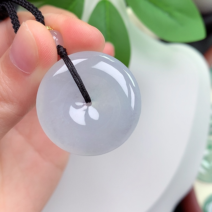 颈饰未镶嵌翡翠平安扣 28.9-5.3mm