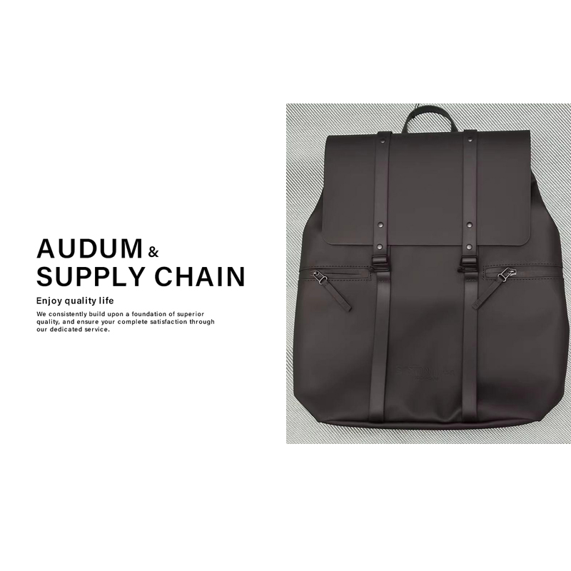 双肩典雅黑跨境风潮减负电脑包百搭经典灰色黑色斜跨