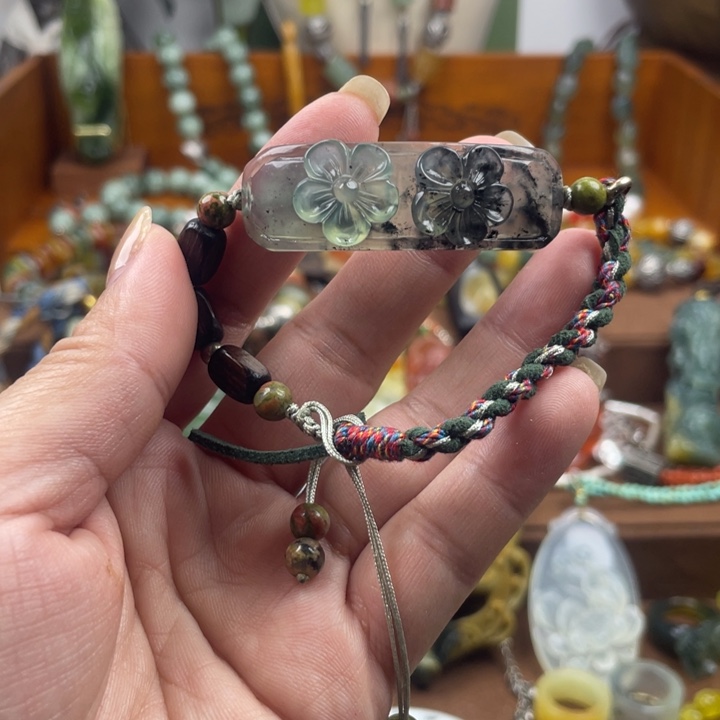 蛇纹石玉未镶嵌手链