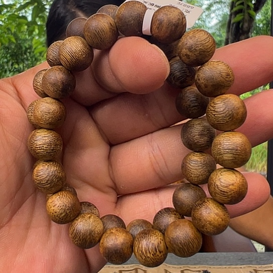 手串沉香白棋板头圆珠1.1多样性发货1条