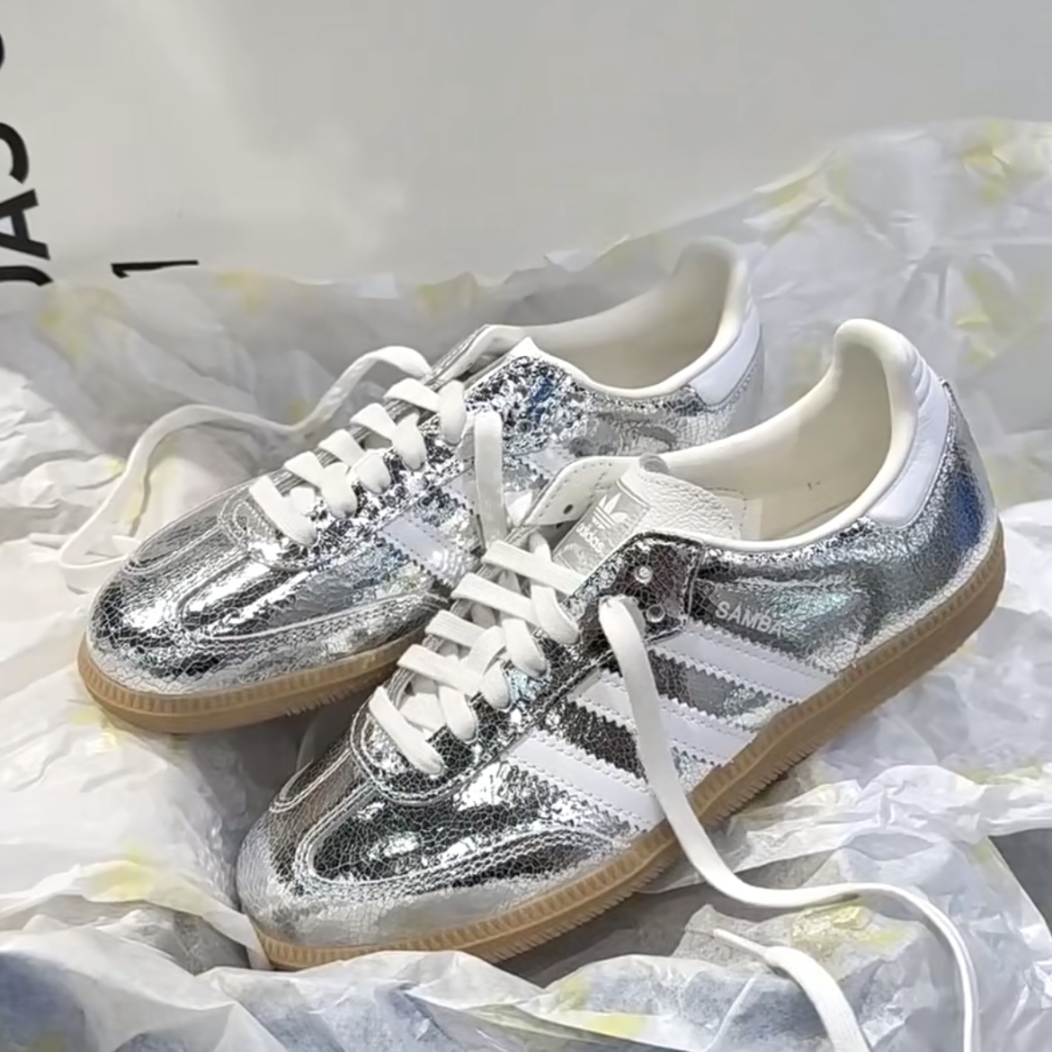 adidas/阿迪达斯三叶草女鞋SAMBA马思纯同款德训鞋「T头鞋」JR0035