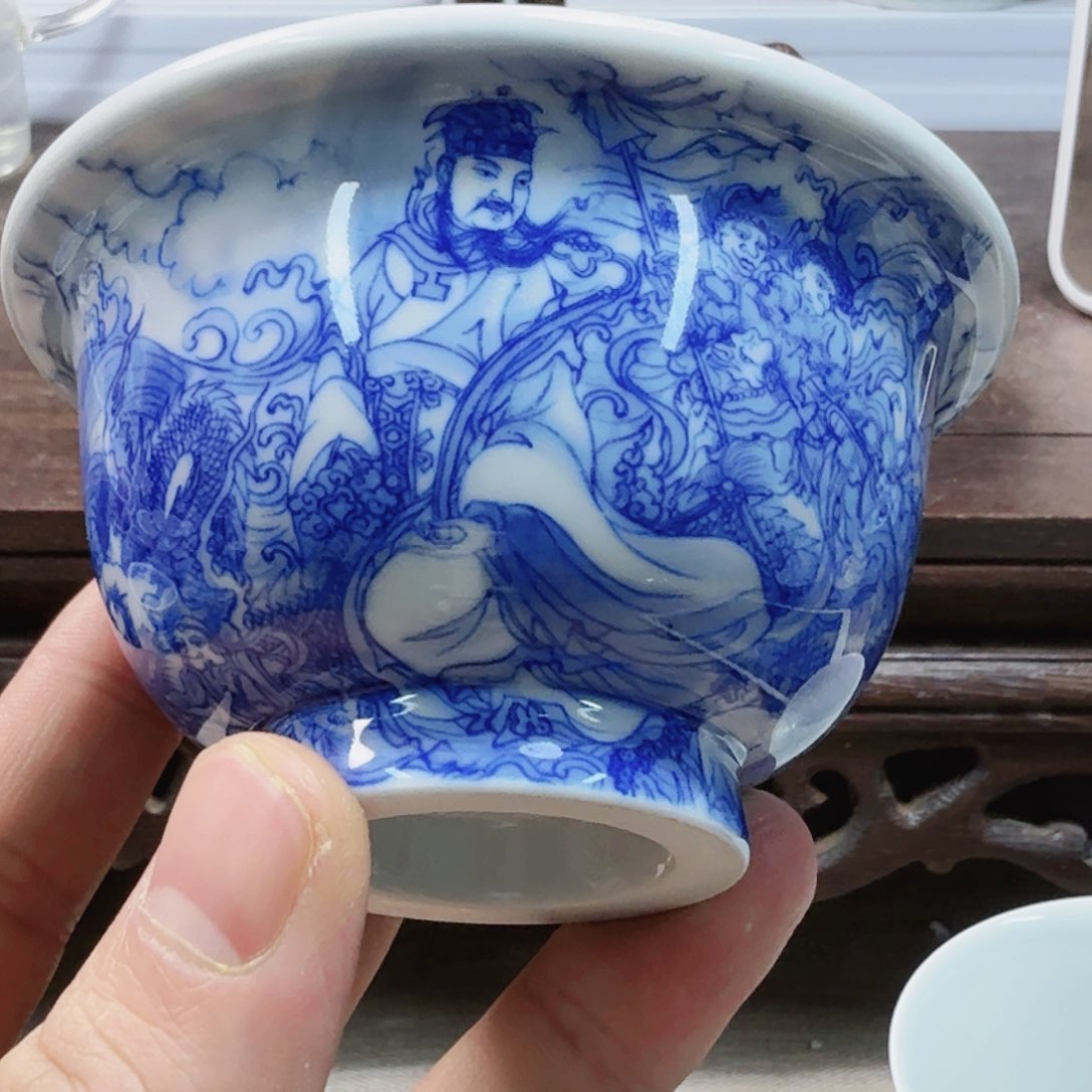 泥塑雷*山主人杯手工手绘