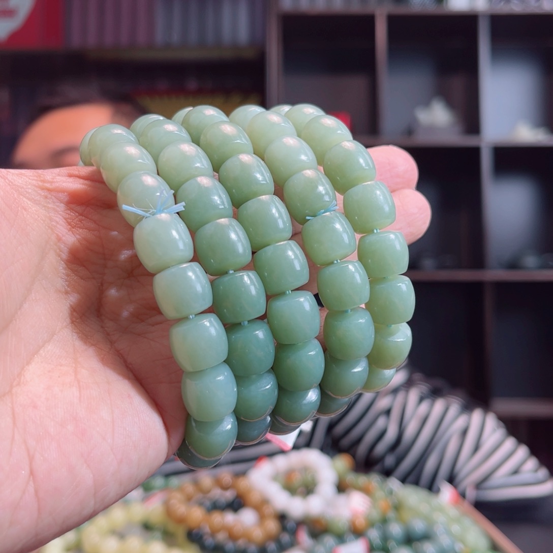 和田玉手链未镶嵌手串新疆14年且末多样性拍一发一12