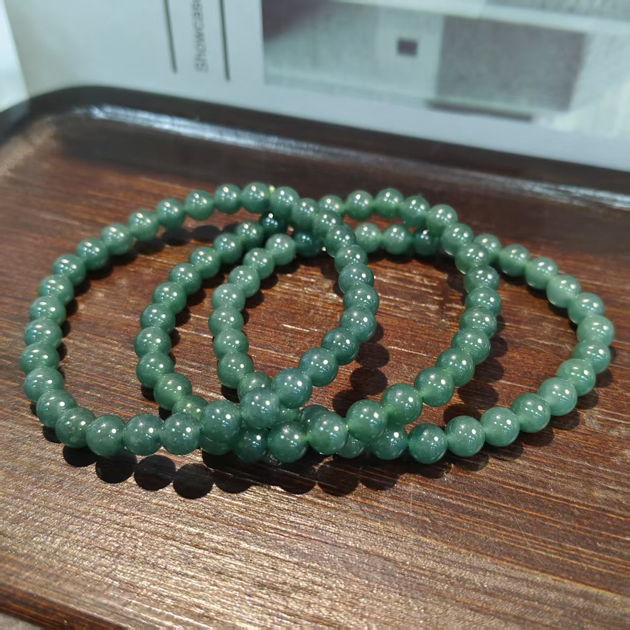 【小院甄选】原创翡翠单圈手链约5.5mm 多样性发一件 GD1093