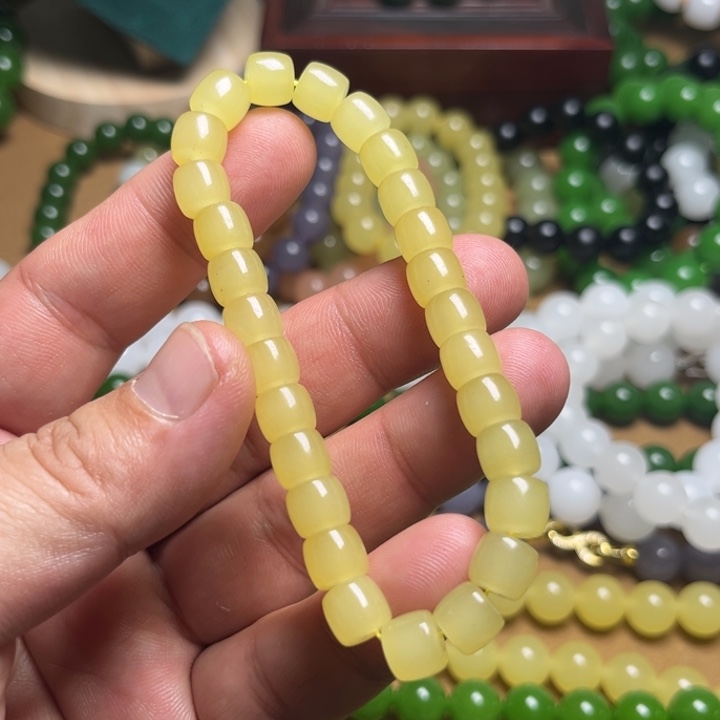黄口色直切手链8mmmmm