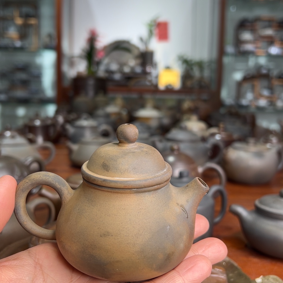 贵台龙窑柴烧茶壶74