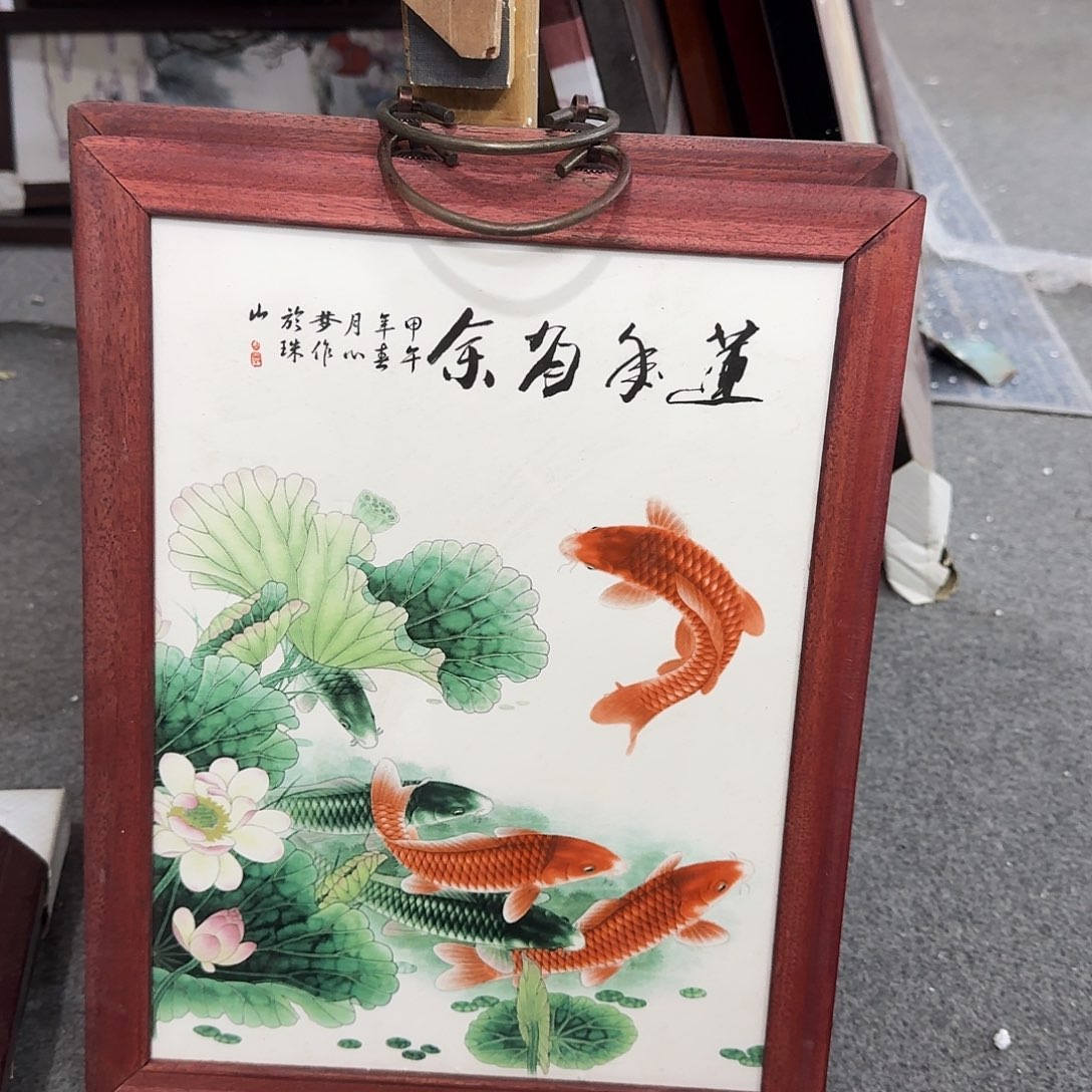 摆件陶瓷板画瓷板画