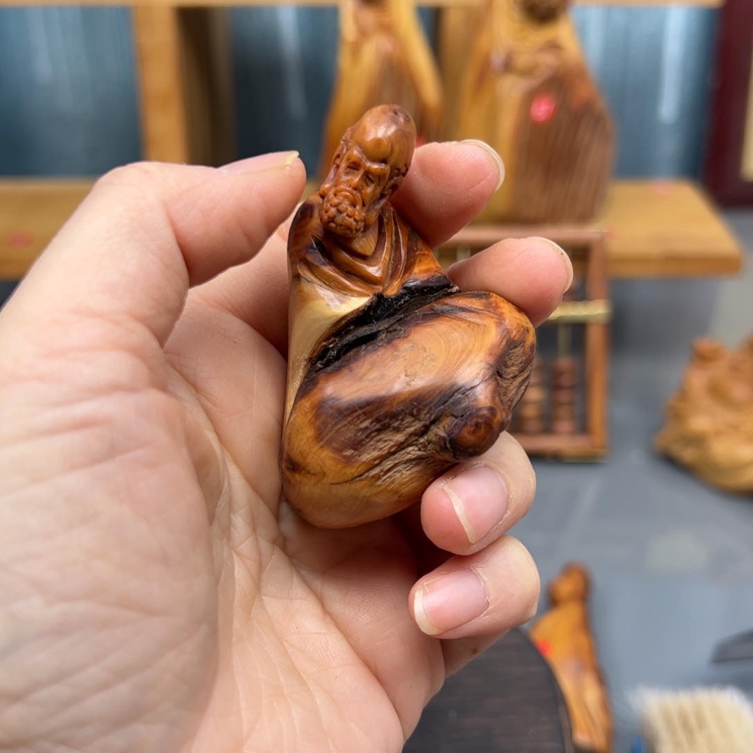 柏木崖柏木摆件手把件，