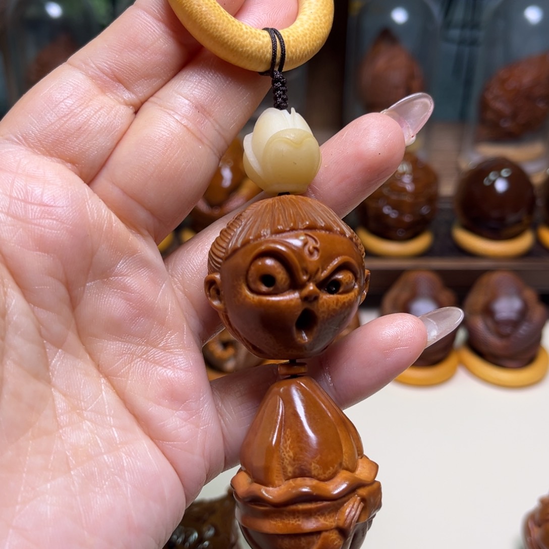 橄榄核把件分离式哪吒手把