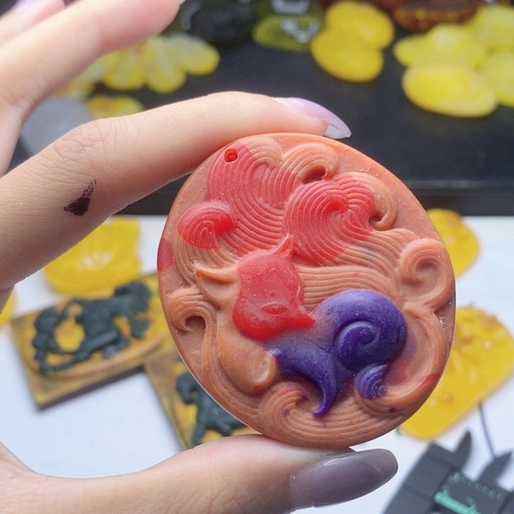 未镶嵌吊坠(不含链)蜜蜡137吊坠