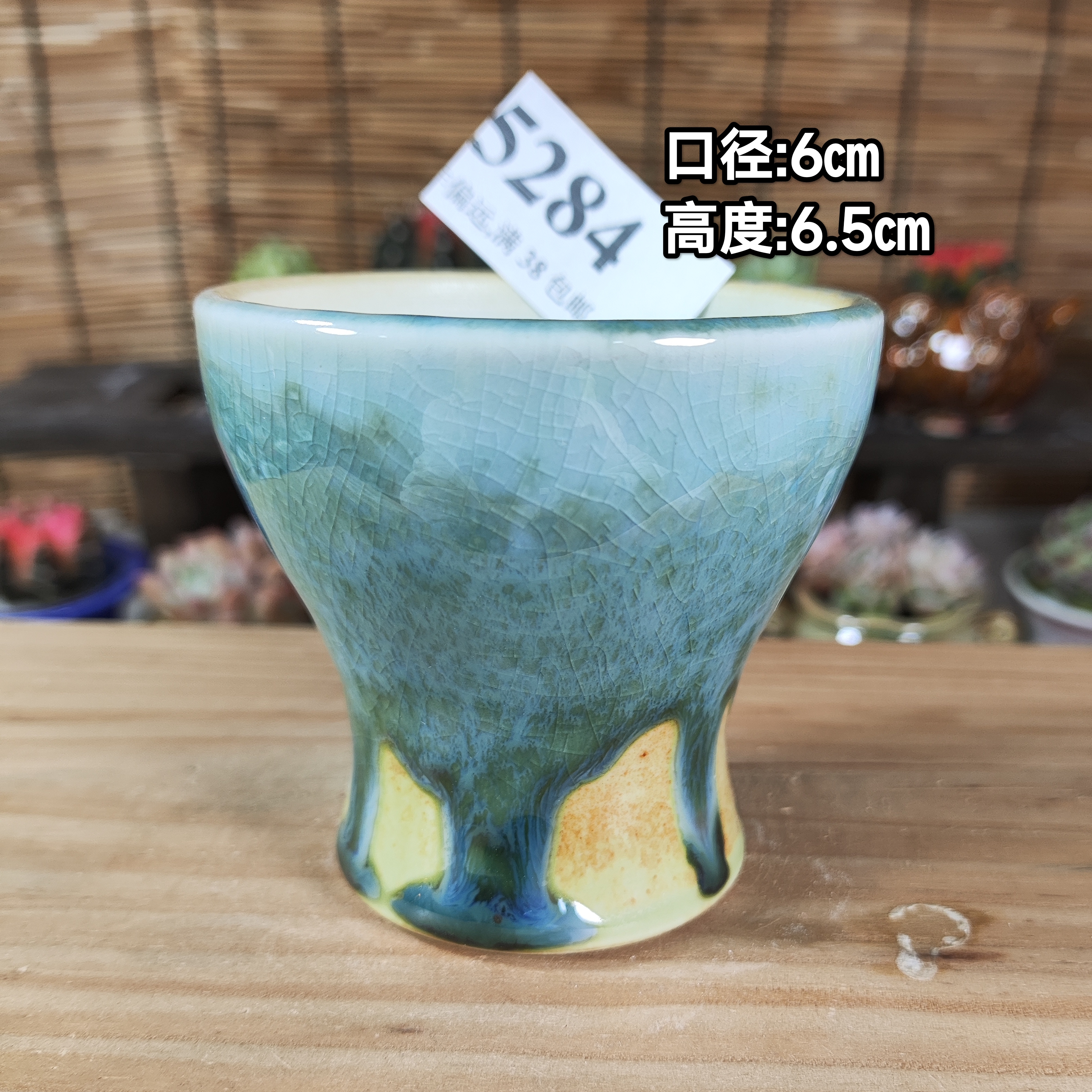 手工创意多肉花盆摆件迷你多肉花盆景德镇纯手工制做