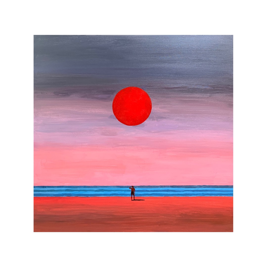 【红日】“90×90” No.148/原创 丙烯手工装饰画