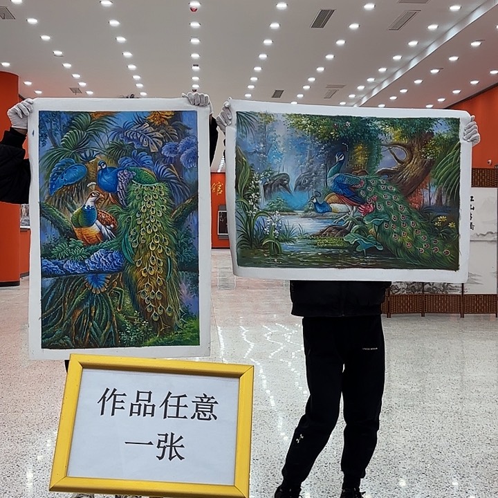 国画二郎老师国际展览原作