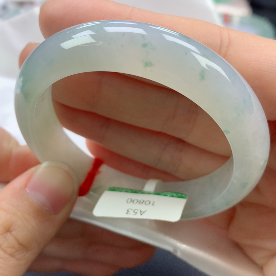 翡翠手镯未镶嵌53正