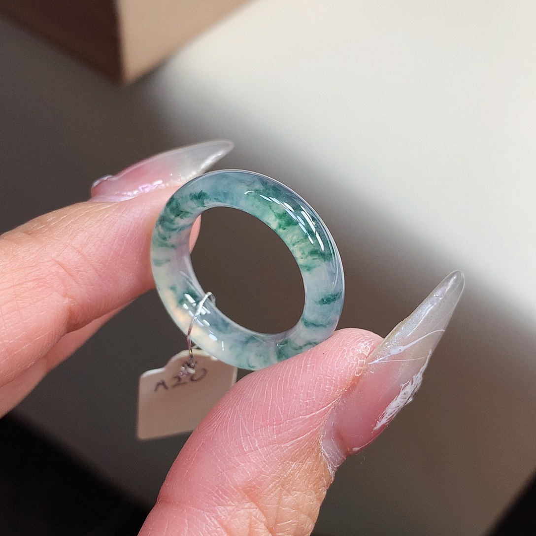 翡翠戒指未镶嵌14-15号