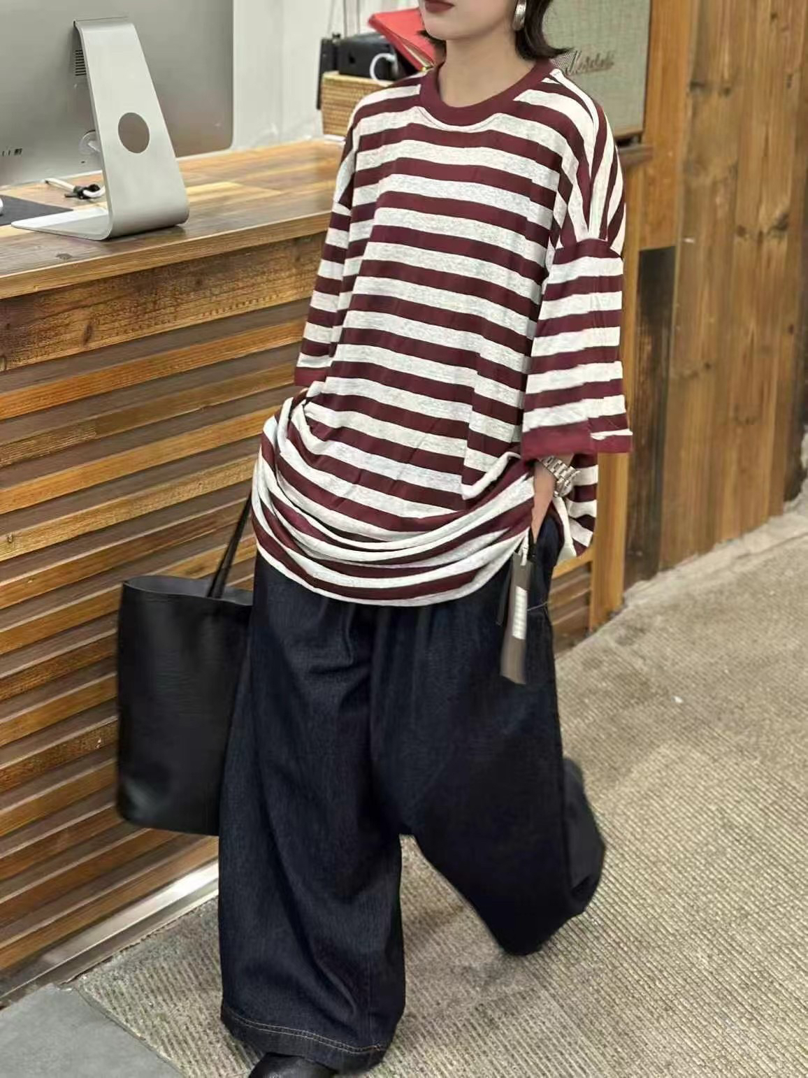 禾月分享原创休闲中长款体