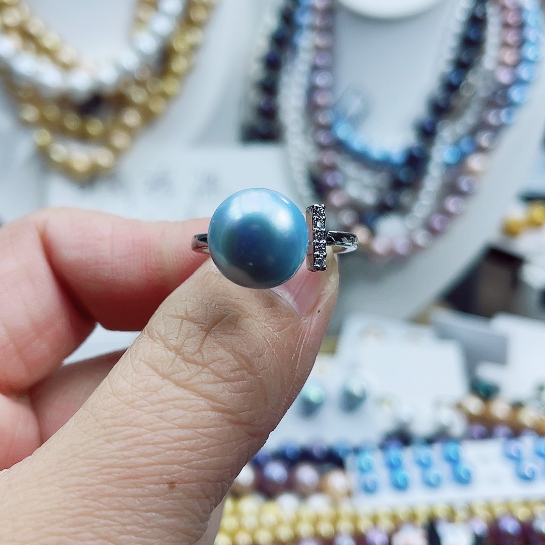 淡水珍珠颈饰银S925镶嵌