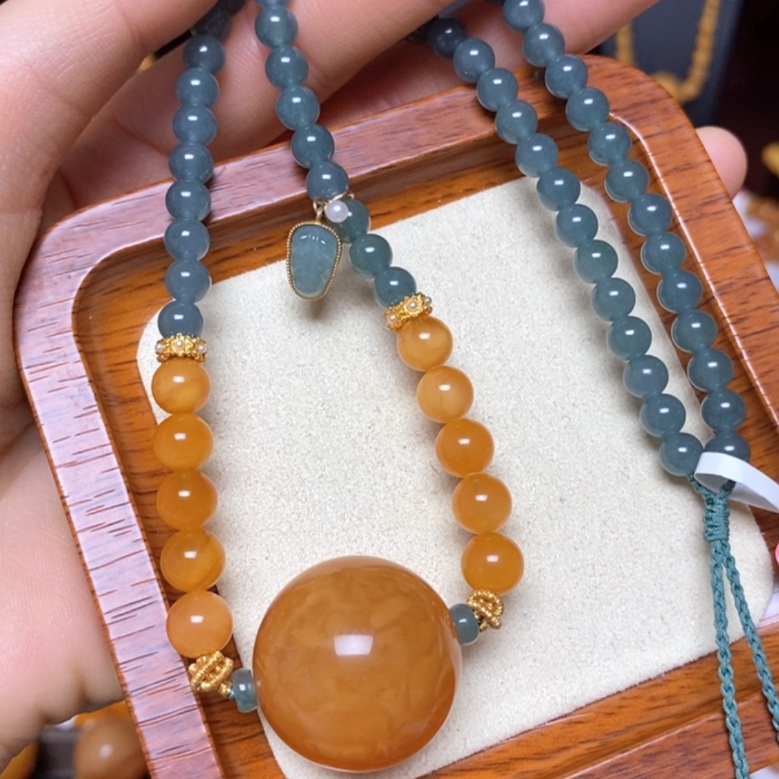 【闪购商品】蜜蜡颈饰未镶嵌项链