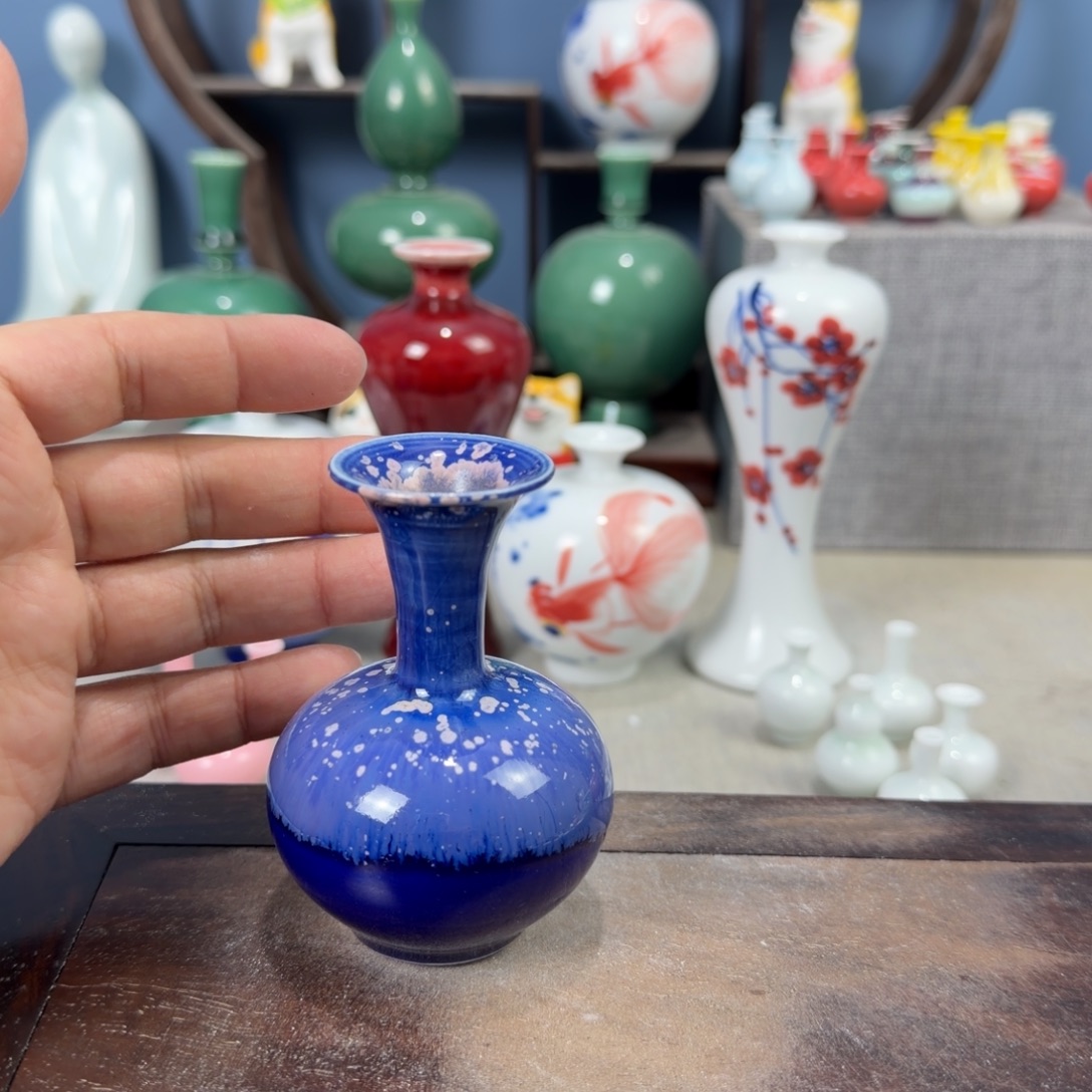 陶瓷手工小花器摆件