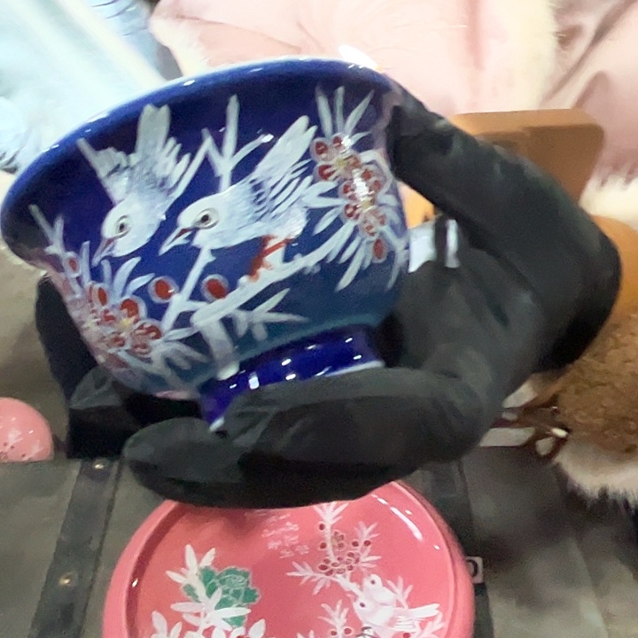 陶摆件景德镇老厂瓷高温瓷