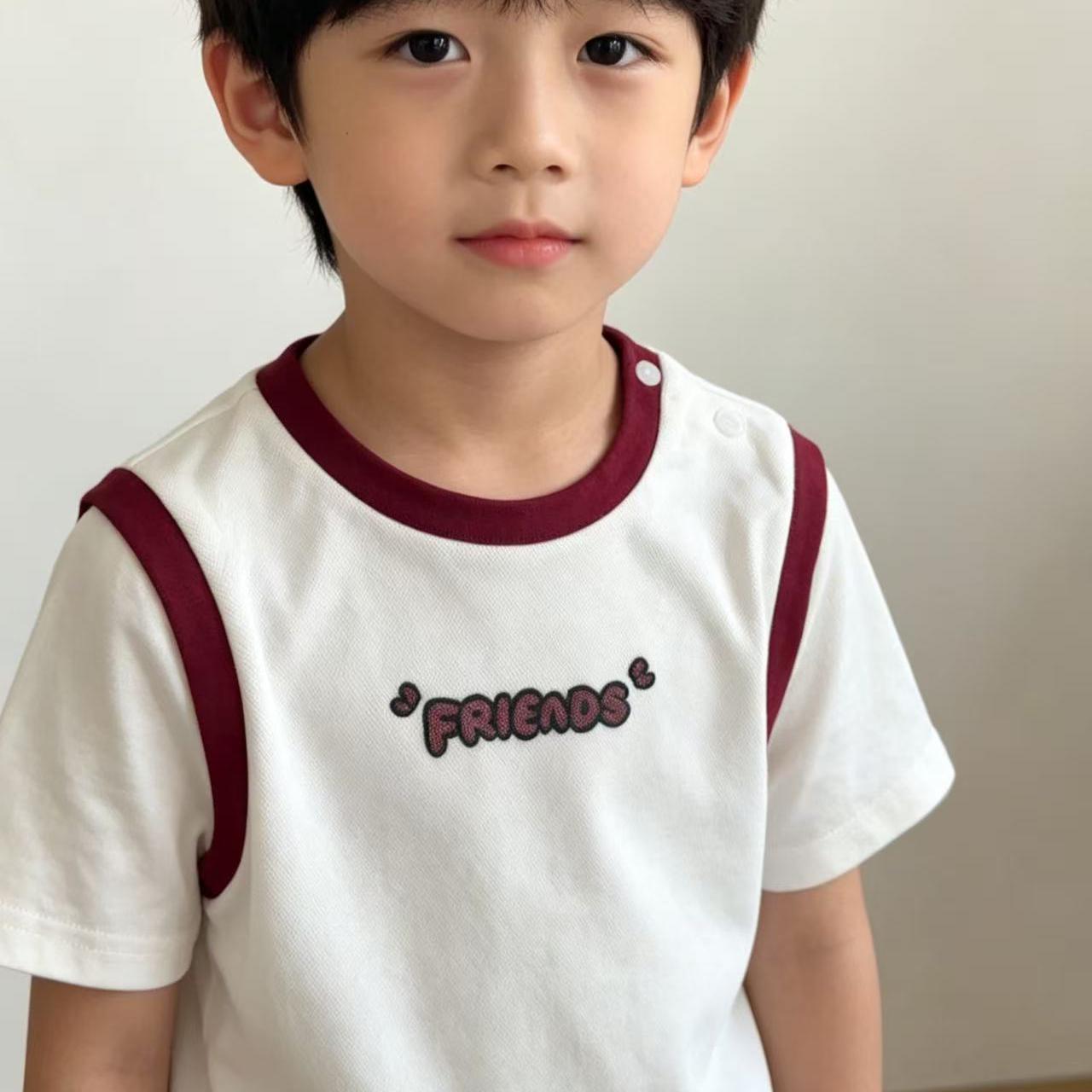 【小飞象】网纱双层男童短袖863413