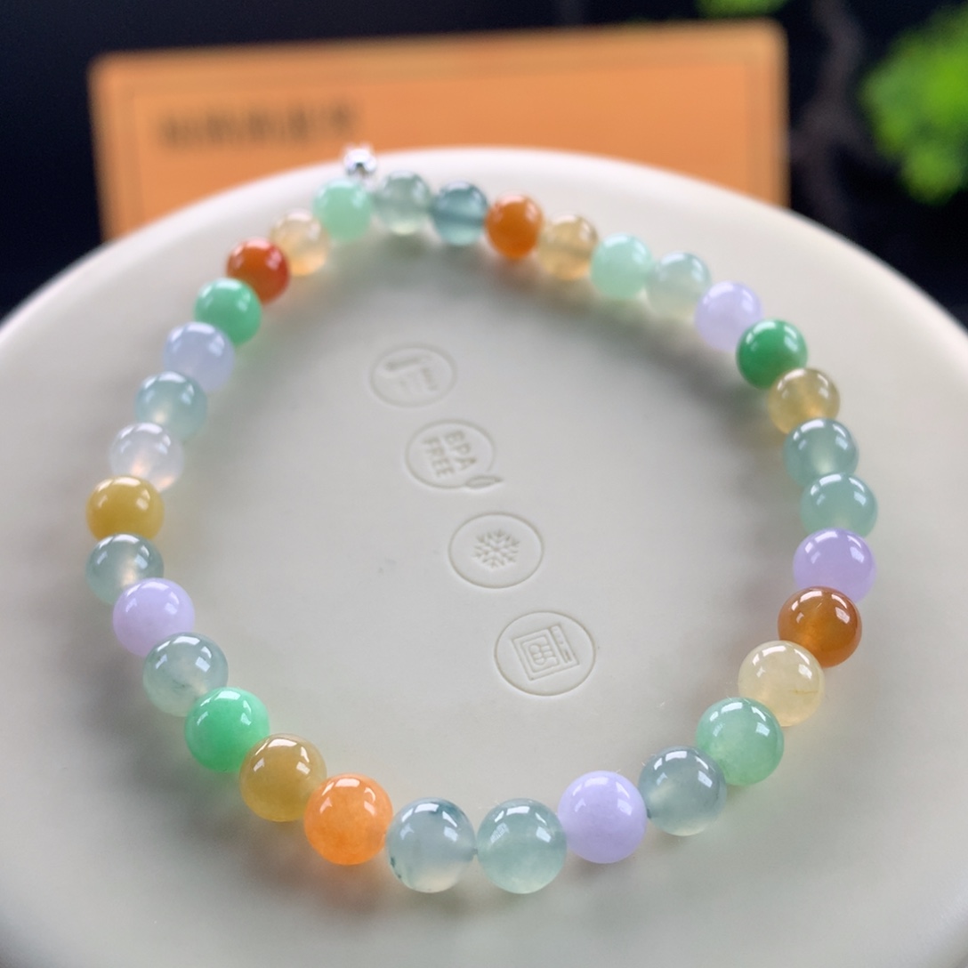 翡翠未镶嵌手链卡5.5