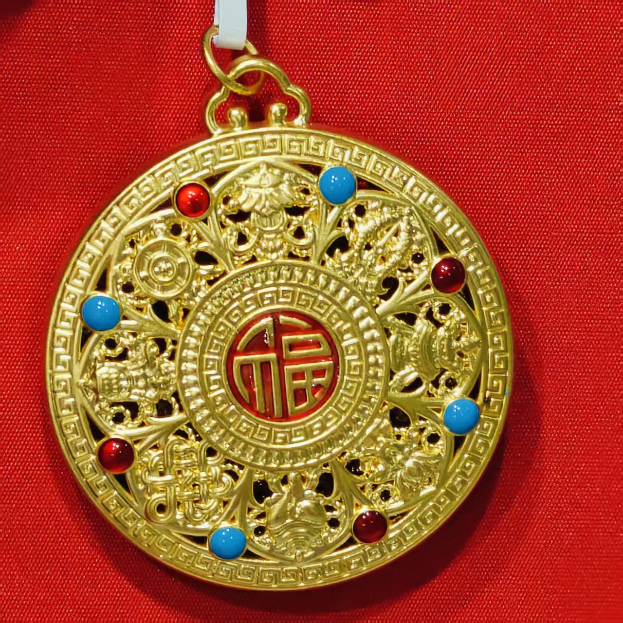 【莹莹专享】足金999饰品 八宝罗盘吊坠 GP 4.09